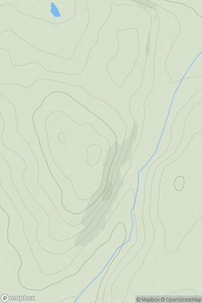 Thumbnail image for Bryniau Ystumcegid showing contour plot for surrounding peak