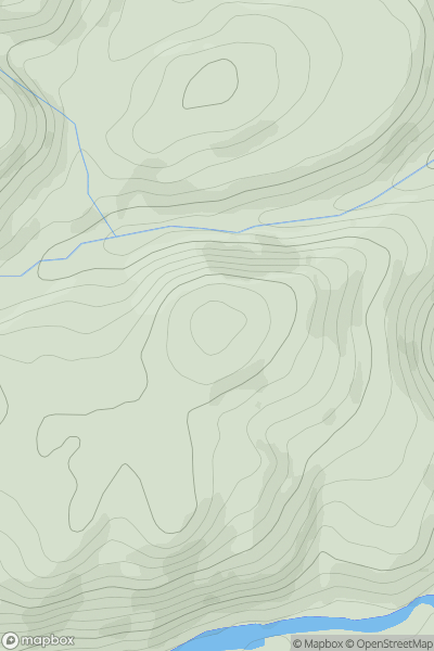 Thumbnail image for Foel-y-ffridd showing contour plot for surrounding peak