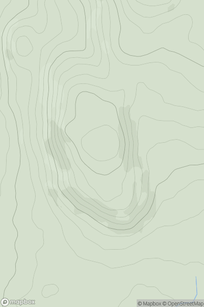 Thumbnail image for Pen-y-corddwyn-mawr showing contour plot for surrounding peak