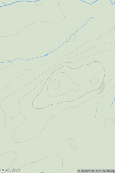 Thumbnail image for Pen Dinas showing contour plot for surrounding peak