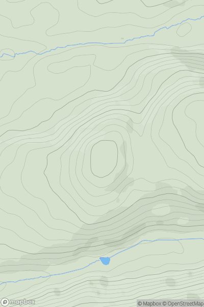 Thumbnail image for Foel Caethle showing contour plot for surrounding peak