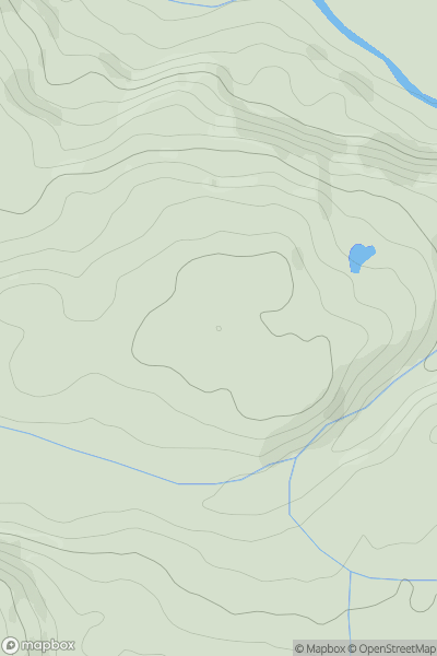 Thumbnail image for Bryn-y-gwin showing contour plot for surrounding peak