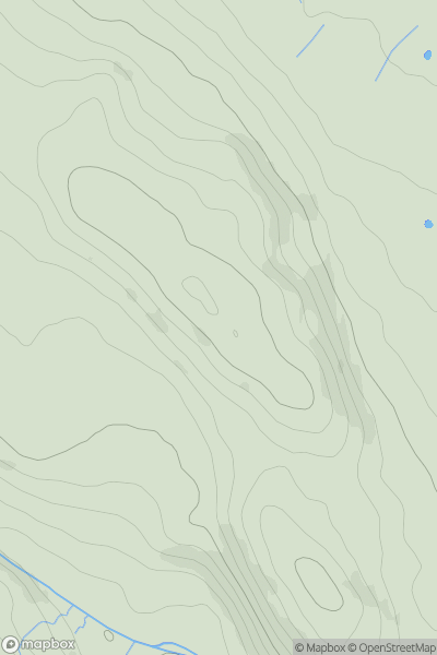 Thumbnail image for Bryn Meiriadog showing contour plot for surrounding peak
