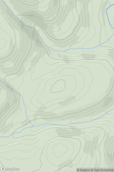 Thumbnail image for Pen Gellygen Fach showing contour plot for surrounding peak