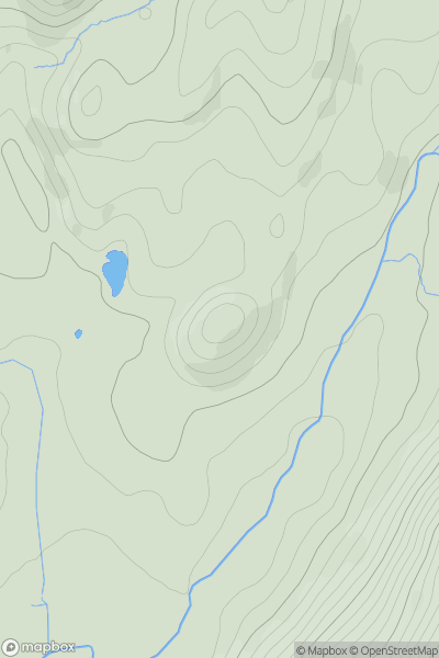 Thumbnail image for Pen Ty'n-ffynnon showing contour plot for surrounding peak
