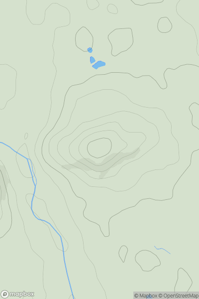 Thumbnail image for Caer Estyn showing contour plot for surrounding peak