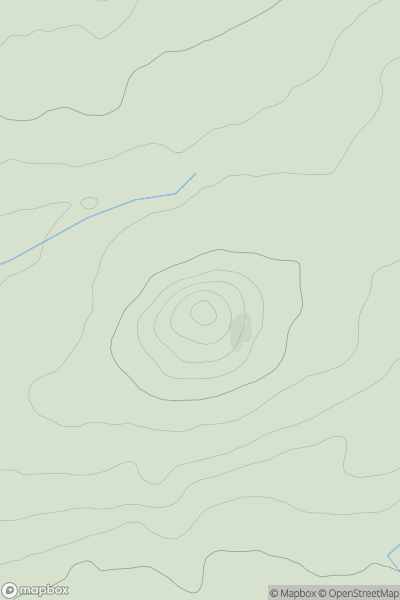 Thumbnail image for Moelypenmaen showing contour plot for surrounding peak