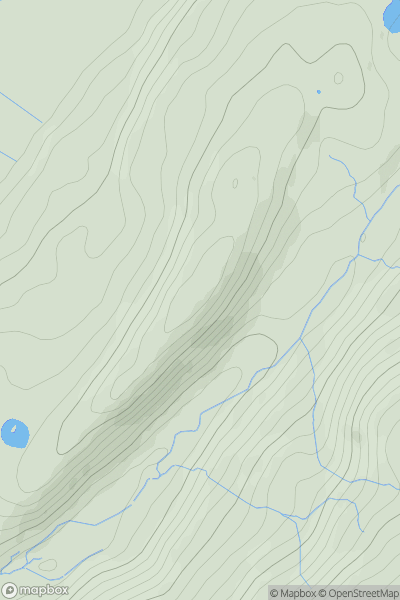Thumbnail image for Cefn-trefor-fawr showing contour plot for surrounding peak