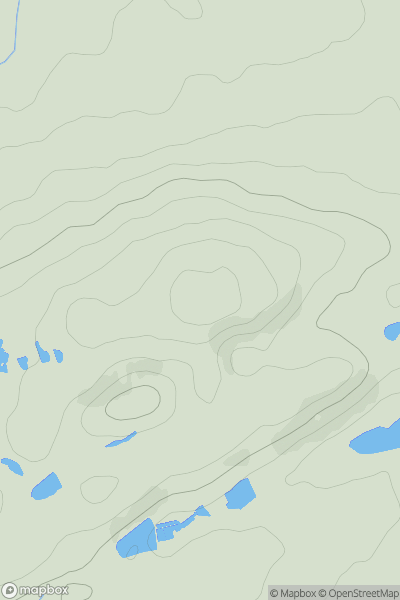 Thumbnail image for Parys Mountain showing contour plot for surrounding peak