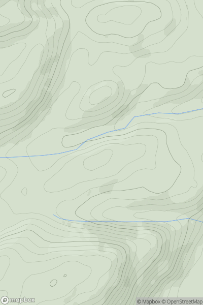 Thumbnail image for Cefn-cynhafal showing contour plot for surrounding peak