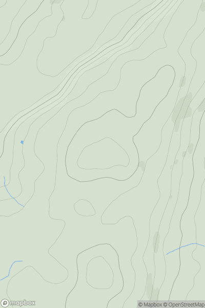 Thumbnail image for Bangor Mountain showing contour plot for surrounding peak