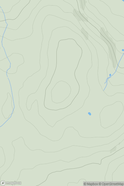 Thumbnail image for Llys y Gwynt (Tan-y-bryn) showing contour plot for surrounding peak