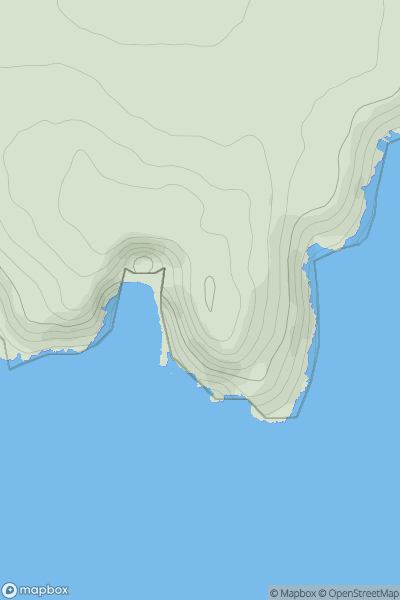 Thumbnail image for Pen y Cil showing contour plot for surrounding peak