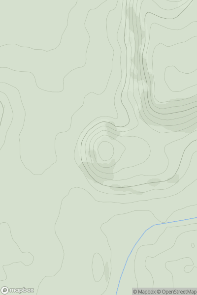 Thumbnail image for Bryn Maelgwyn showing contour plot for surrounding peak