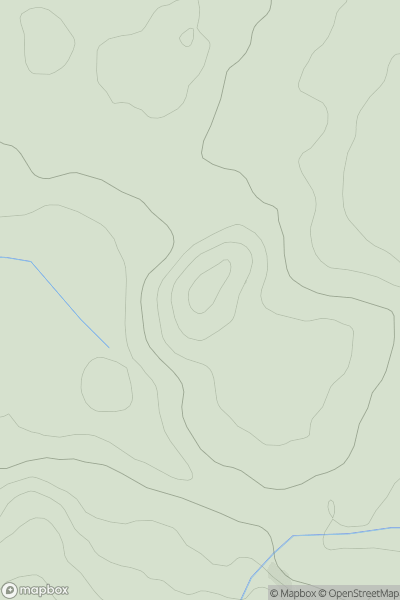 Thumbnail image for Coed Mynydd-Meilian showing contour plot for surrounding peak
