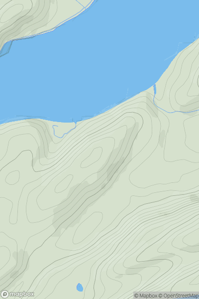 Thumbnail image for Coed-y-garth showing contour plot for surrounding peak