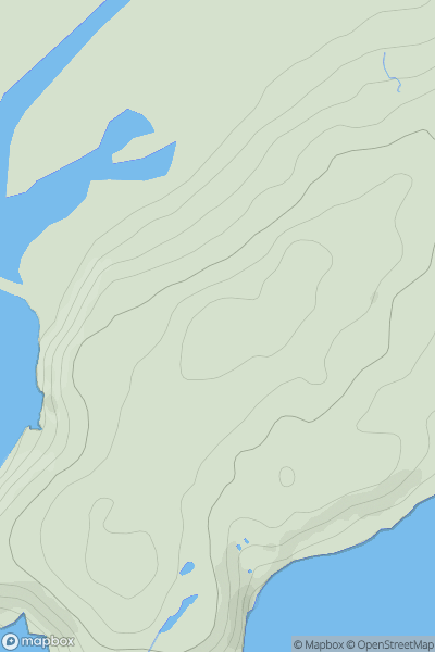 Thumbnail image for Penrhyn-isaf showing contour plot for surrounding peak