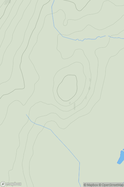 Thumbnail image for Moel y Gadair showing contour plot for surrounding peak
