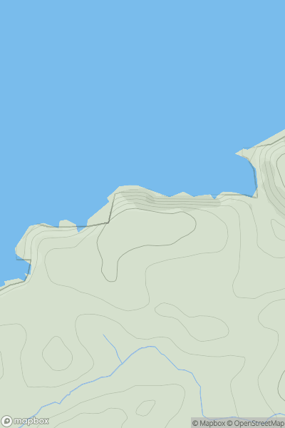 Thumbnail image for Moel Llanlleiana showing contour plot for surrounding peak