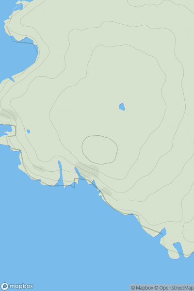 Thumbnail image for Hirfron showing contour plot for surrounding peak