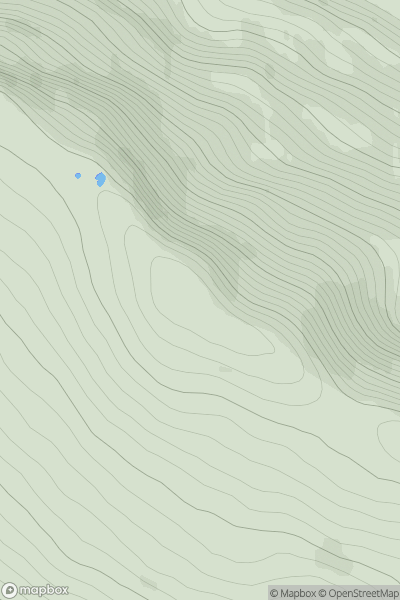 Thumbnail image for Creag Ghlas Laggan (Fionn Bhealach) showing contour plot for surrounding peak