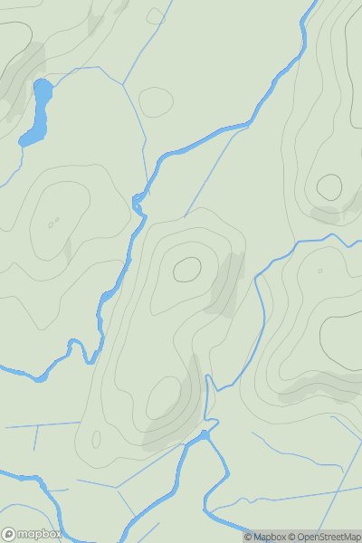 Thumbnail image for Bryn Twr showing contour plot for surrounding peak