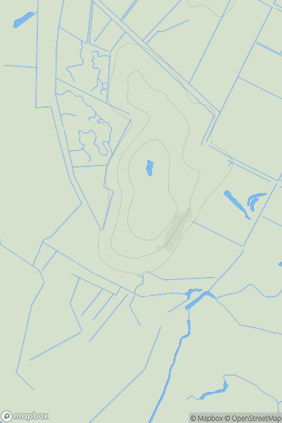 Thumbnail image for Ynys Fawr showing contour plot for surrounding peak