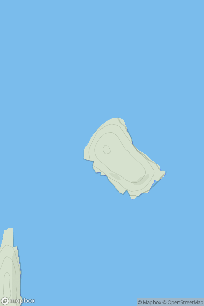Thumbnail image for St Tudwal's Island East showing contour plot for surrounding peak