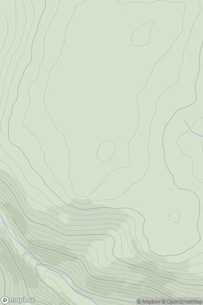 Thumbnail image for Cefn Lletyhywel showing contour plot for surrounding peak