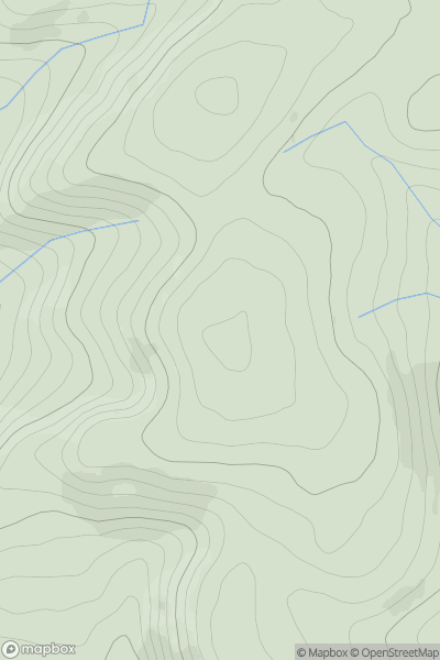 Thumbnail image for Tylcau Hill showing contour plot for surrounding peak