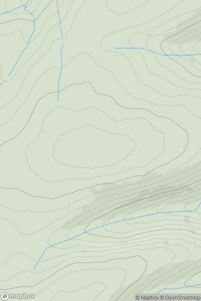 Thumbnail image for Ty'n-y-ddol Hill showing contour plot for surrounding peak
