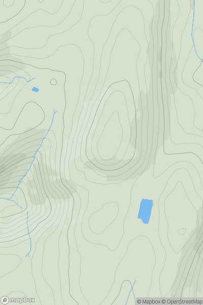 Thumbnail image for Cerrig yr Hafan showing contour plot for surrounding peak