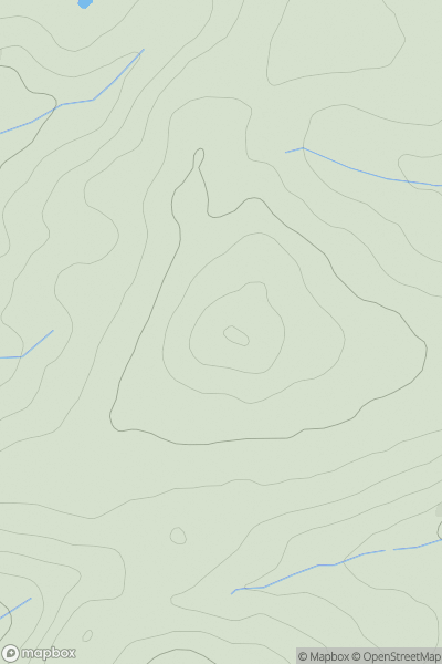 Thumbnail image for Bryngydfa showing contour plot for surrounding peak