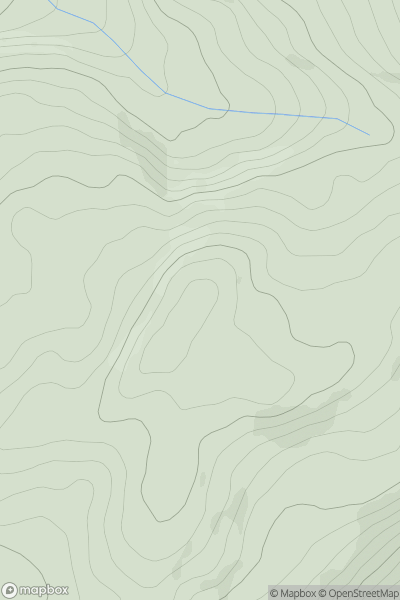 Thumbnail image for Bryn Rhudd showing contour plot for surrounding peak
