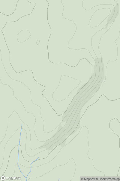 Thumbnail image for Esgair Llethr showing contour plot for surrounding peak