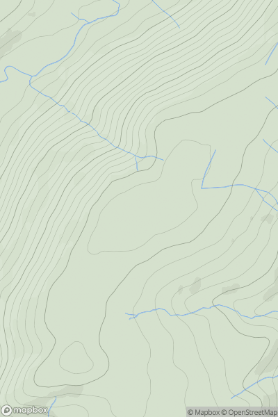 Thumbnail image for Cefn Waun-lwyd showing contour plot for surrounding peak