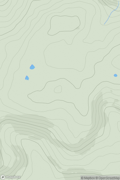 Thumbnail image for Llanbedr Hill NE Top showing contour plot for surrounding peak
