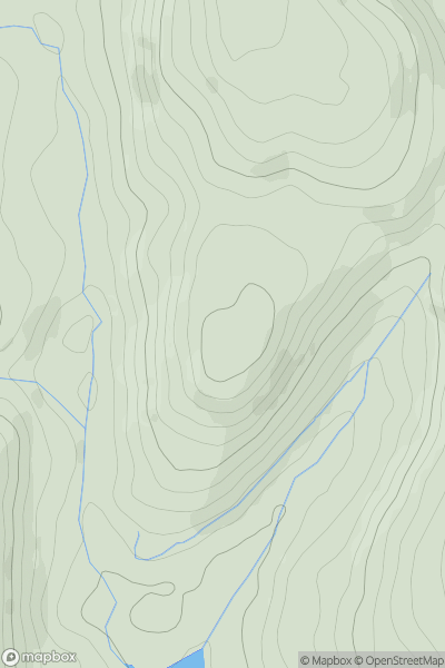 Thumbnail image for Bryniau Rhyddion showing contour plot for surrounding peak