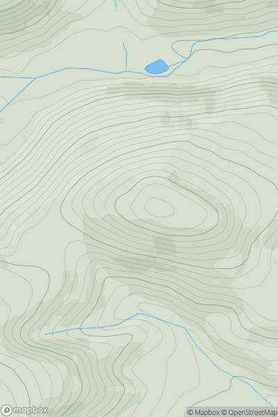 Thumbnail image for Llywy showing contour plot for surrounding peak