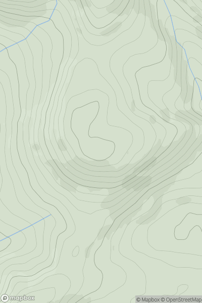 Thumbnail image for Pen yr Onnen showing contour plot for surrounding peak