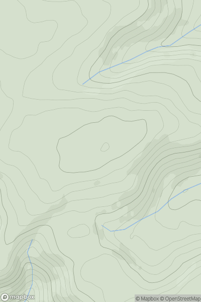 Thumbnail image for Pen Carn Saith-wraig showing contour plot for surrounding peak