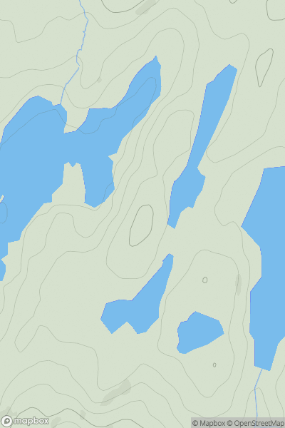 Thumbnail image for Graig Felen showing contour plot for surrounding peak