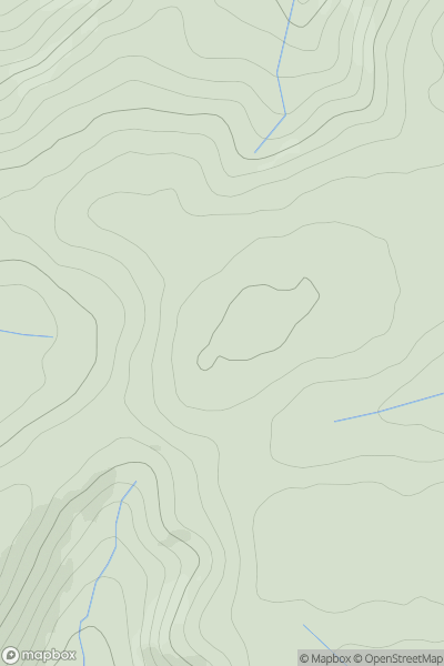 Thumbnail image for Cefn Hirbrysg showing contour plot for surrounding peak