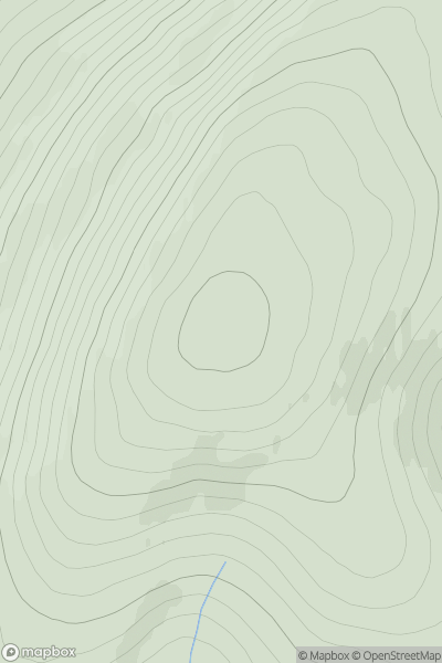 Thumbnail image for Cook's Cairn showing contour plot for surrounding peak