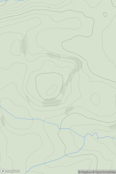 Thumbnail image for Bryn Garreg-lwyd showing contour plot for surrounding peak