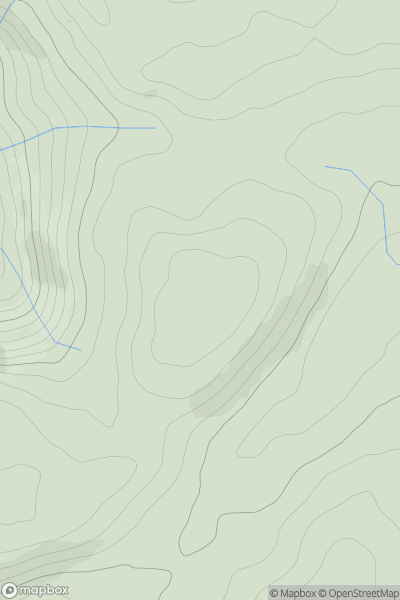 Thumbnail image for Panylau Gwynion showing contour plot for surrounding peak