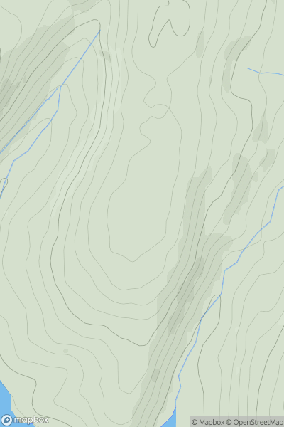 Thumbnail image for Cefn yr Esgair showing contour plot for surrounding peak