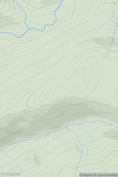 Thumbnail image for Mynydd Talyglannau showing contour plot for surrounding peak