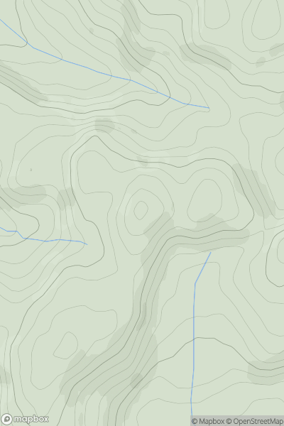 Thumbnail image for Lan Lwyd showing contour plot for surrounding peak
