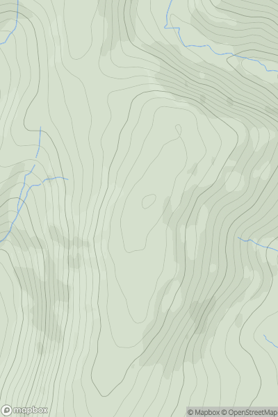 Thumbnail image for Garn Dwad showing contour plot for surrounding peak
